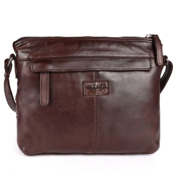 Genuine Leather Crossbody Sling Bag for Women - Trendy Casual Office Bag with Adjustable Strap