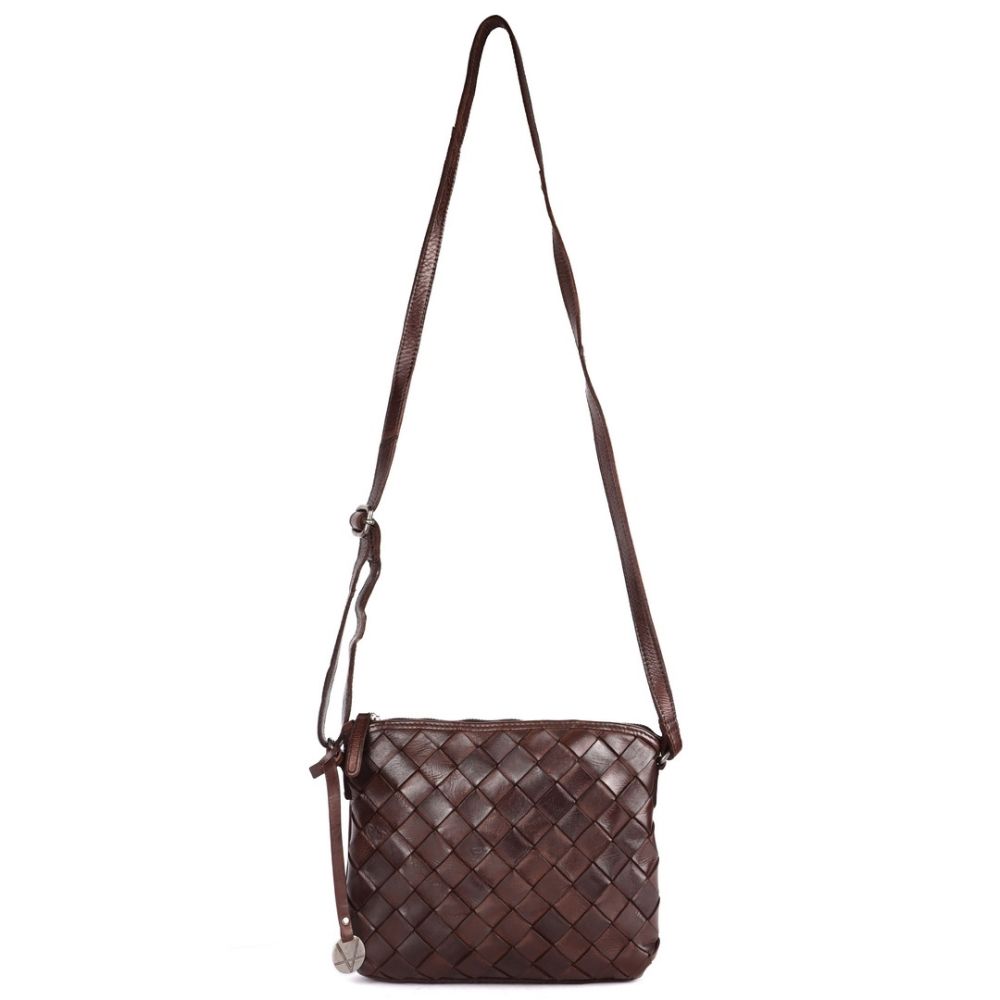Genuine Leather Crossbody Sling Bag for Women - Trendy Casual Office Bag with Adjustable Strap