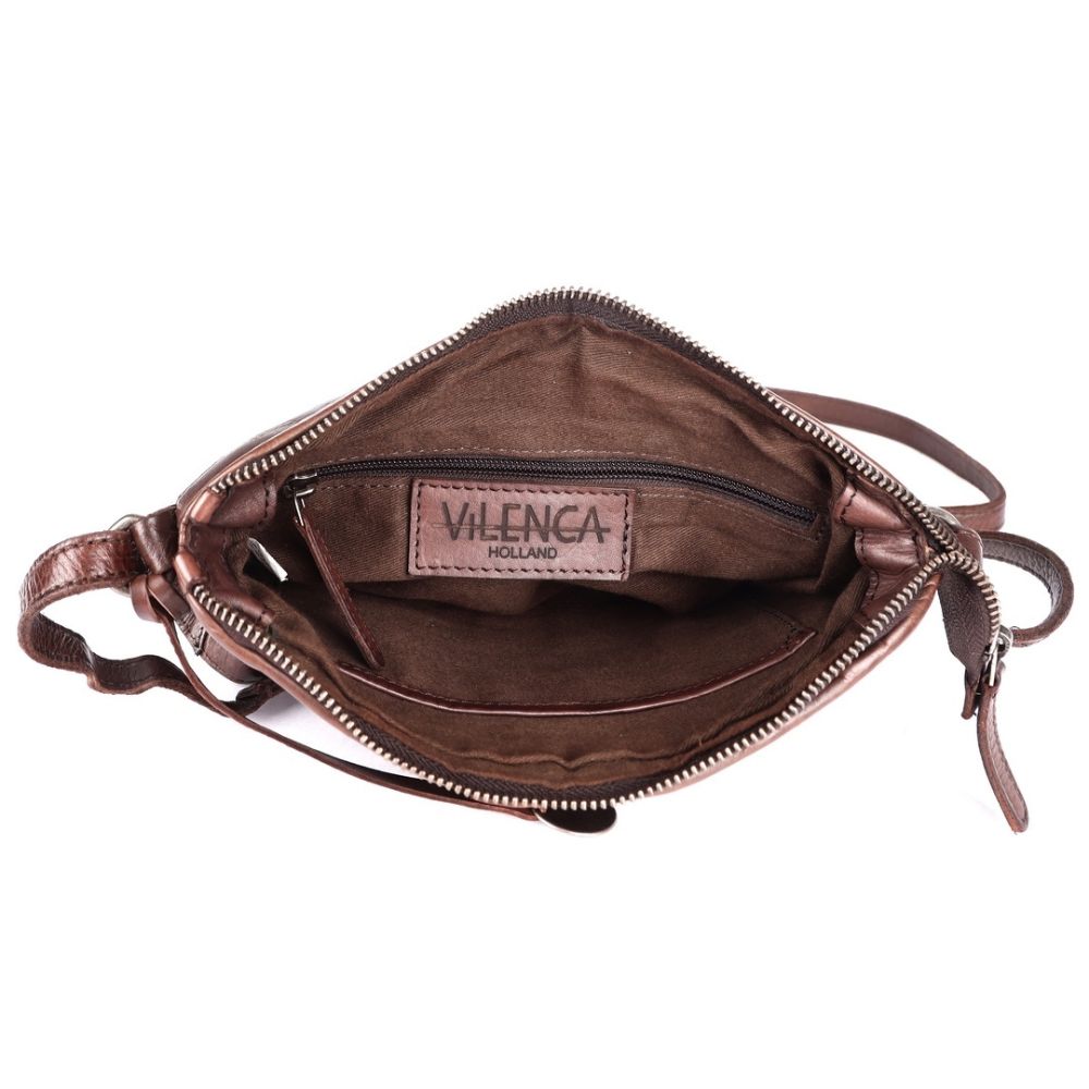 Genuine Leather Crossbody Sling Bag for Women - Trendy Casual Office Bag with Adjustable Strap