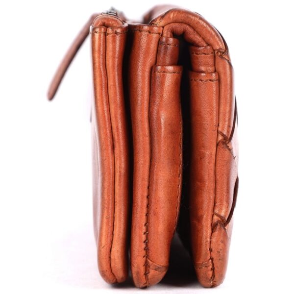 Genuine Leather Wallets for Women, Small Wallet for Ladies Zipper Coin Purse Credit Card Holder with Strap