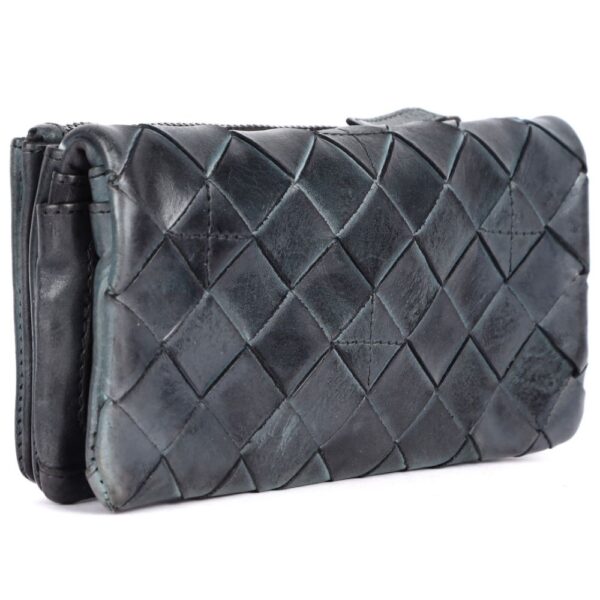 Genuine Leather Wallets for Women, Small Wallet for Ladies Zipper Coin Purse Credit Card Holder with Strap