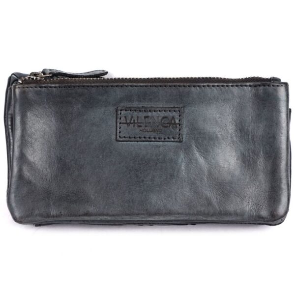 Genuine Leather Wallets for Women, Small Wallet for Ladies Zipper Coin Purse Credit Card Holder with Strap