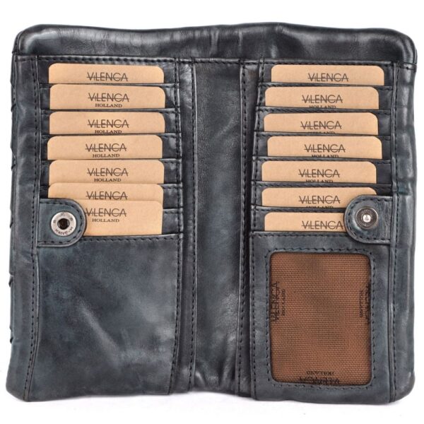Genuine Leather Wallets for Women, Small Wallet for Ladies Zipper Coin Purse Credit Card Holder with Strap