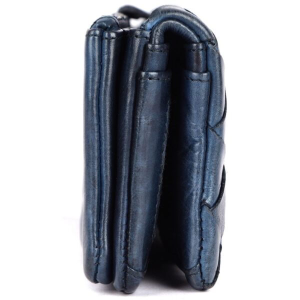 Genuine Leather Wallets for Women, Small Wallet for Ladies Zipper Coin Purse Credit Card Holder with Strap