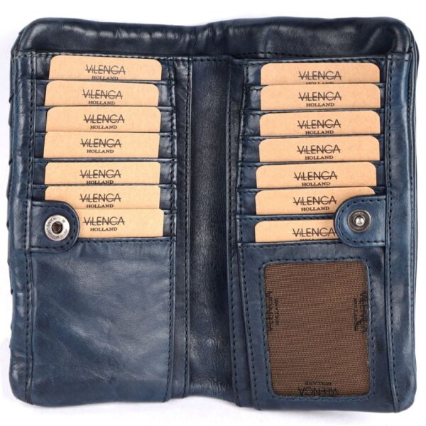 Genuine Leather Wallets for Women, Small Wallet for Ladies Zipper Coin Purse Credit Card Holder with Strap