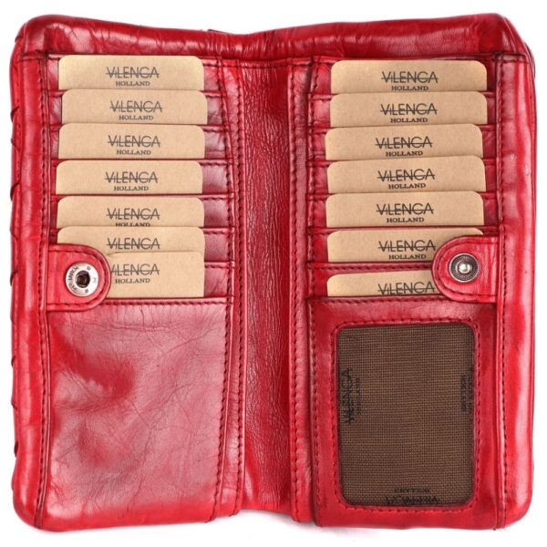 Genuine Leather Wallets for Women, Small Wallet for Ladies Zipper Coin Purse Credit Card Holder with Strap