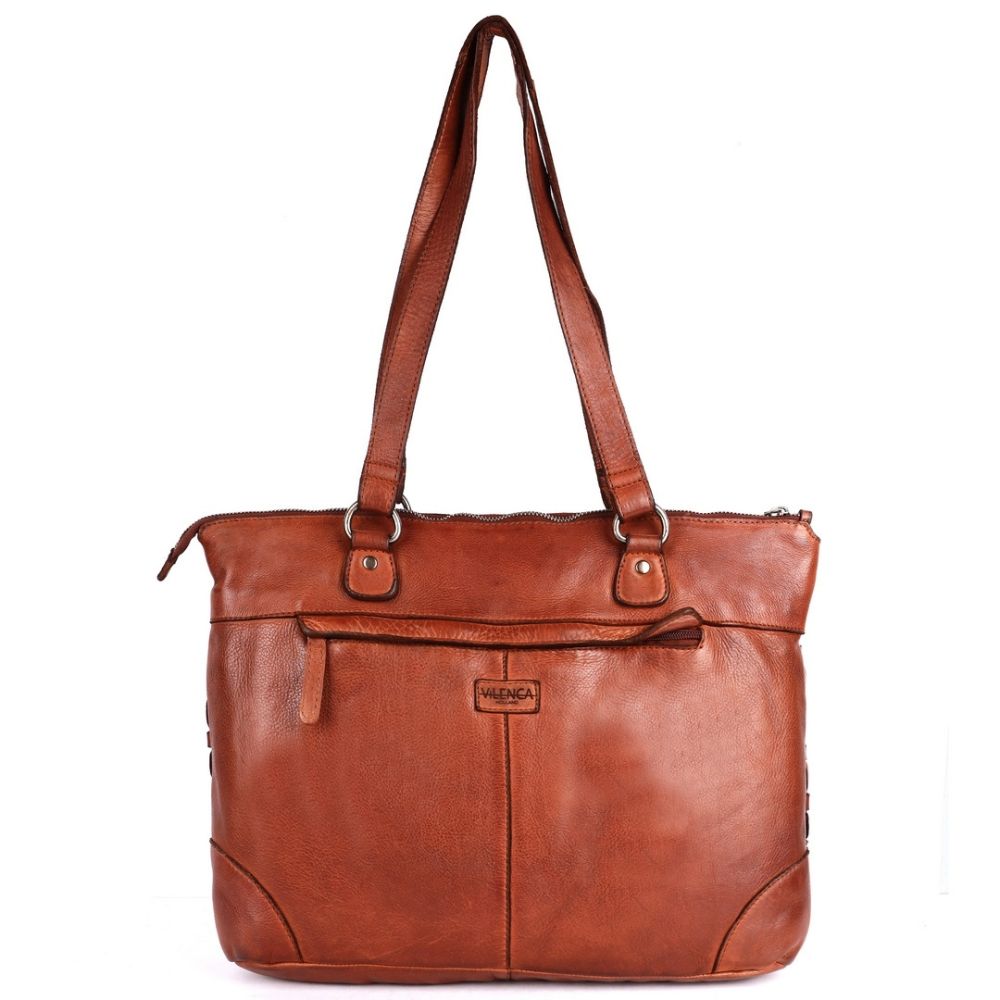 Genuine Leather Women's Tote Handbags, Satchel Purse Ladies Shoulder Bags with Top Handle