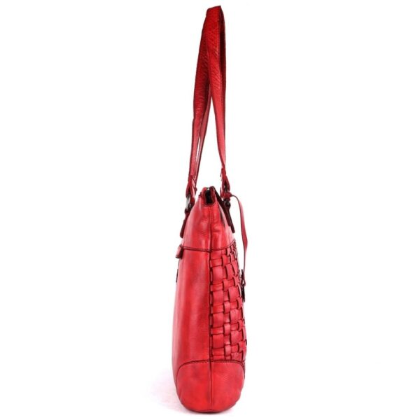 Genuine Leather Women's Tote Handbags, Satchel Purse Ladies Shoulder Bags with Top Handle