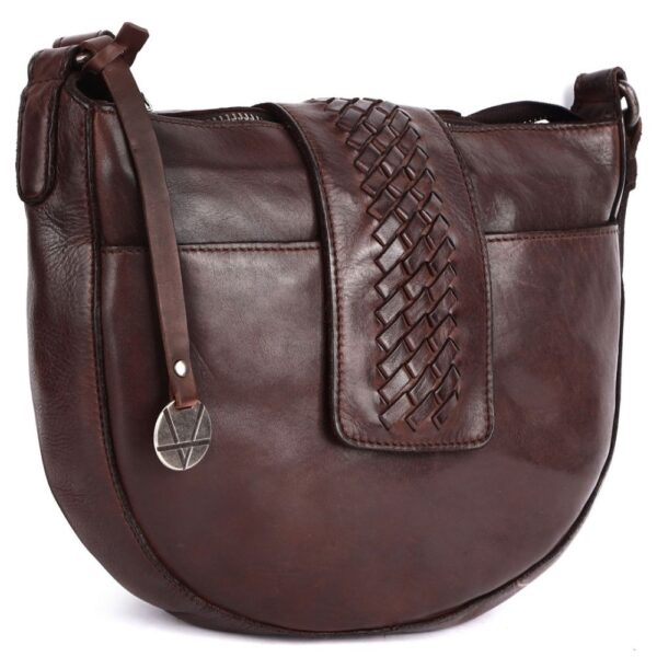Genuine Leather Crossbody Sling Bag for Women - Trendy Casual Office Bag with Adjustable Strap