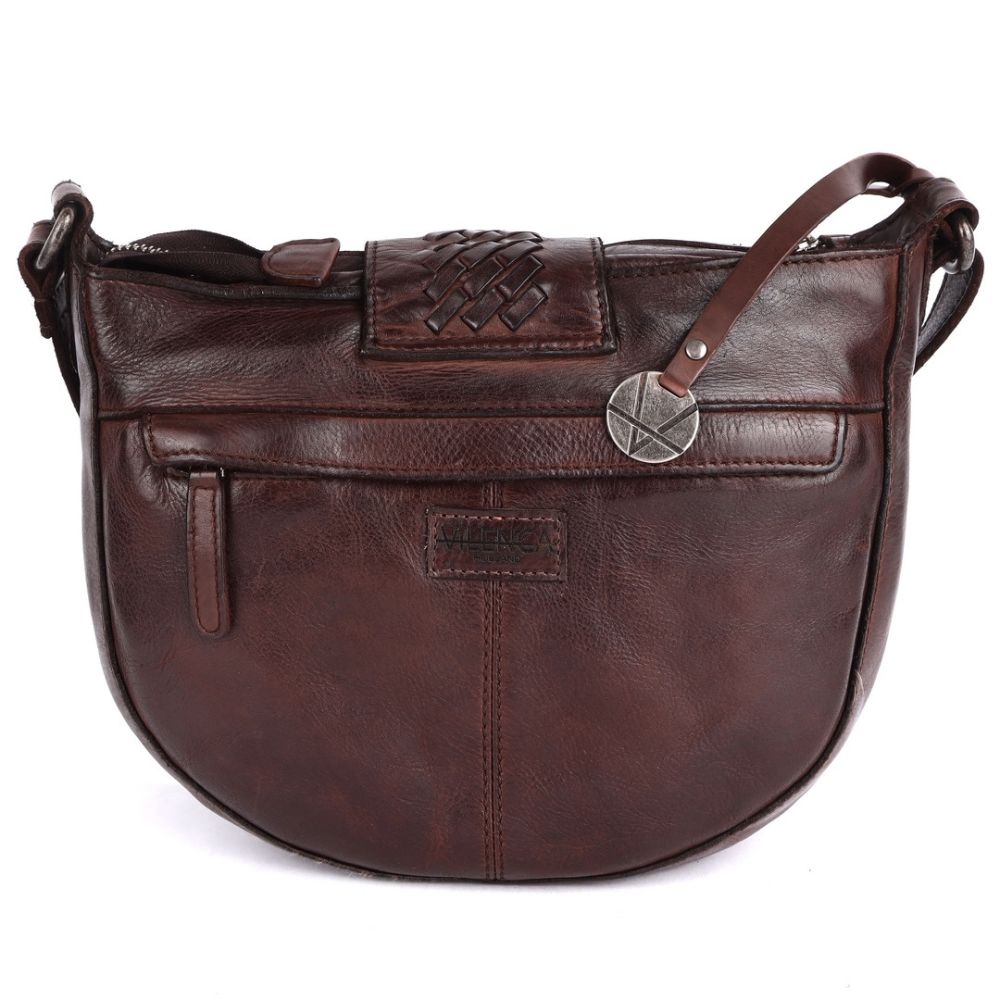 Genuine Leather Crossbody Sling Bag for Women - Trendy Casual Office Bag with Adjustable Strap