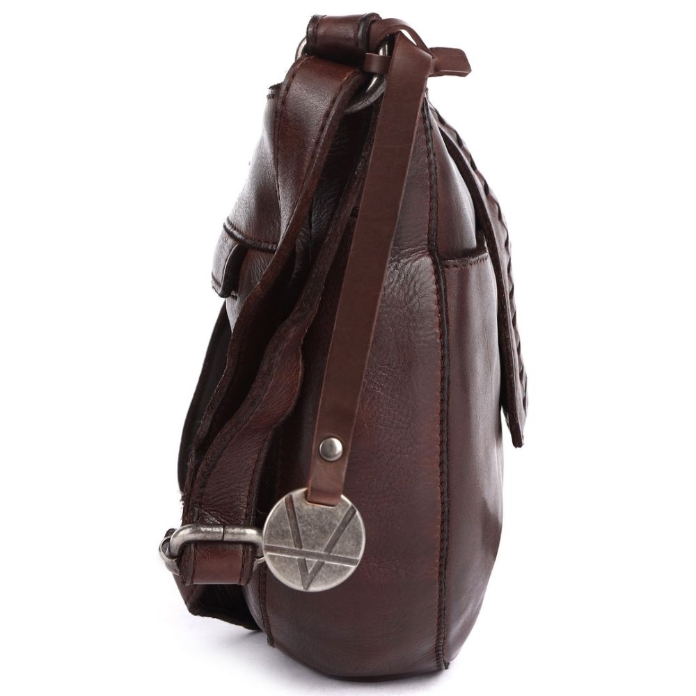 Genuine Leather Crossbody Sling Bag for Women - Trendy Casual Office Bag with Adjustable Strap