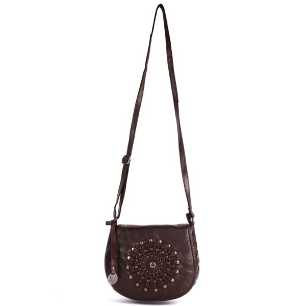 Genuine Leather Crossbody Sling Bag for Women, Purse for Women Trendy Casual Office Bag with Adjustable Strap