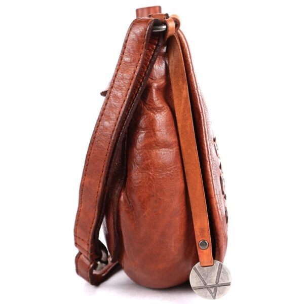 Genuine Leather Crossbody Sling Bag for Women, Purse for Women Trendy Casual Office Bag with Adjustable Strap