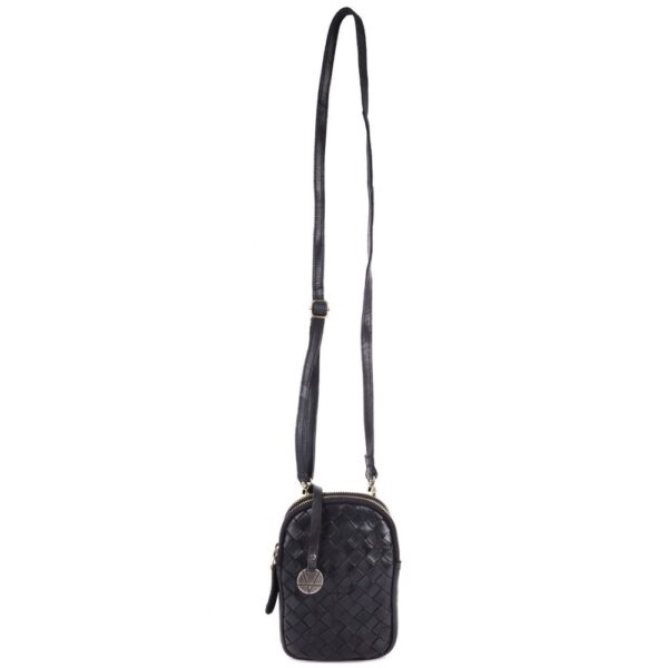 Genuine Leather Small Leather Crossbody Bags For Women Cell Phone Purse With Adjustable & Detachable Strap