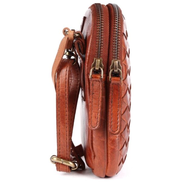 Genuine Leather Small Leather Crossbody Bags For Women Cell Phone Purse With Adjustable & Detachable Strap
