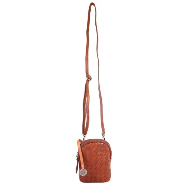 Genuine Leather Small Leather Crossbody Bags For Women Cell Phone Purse With Adjustable & Detachable Strap