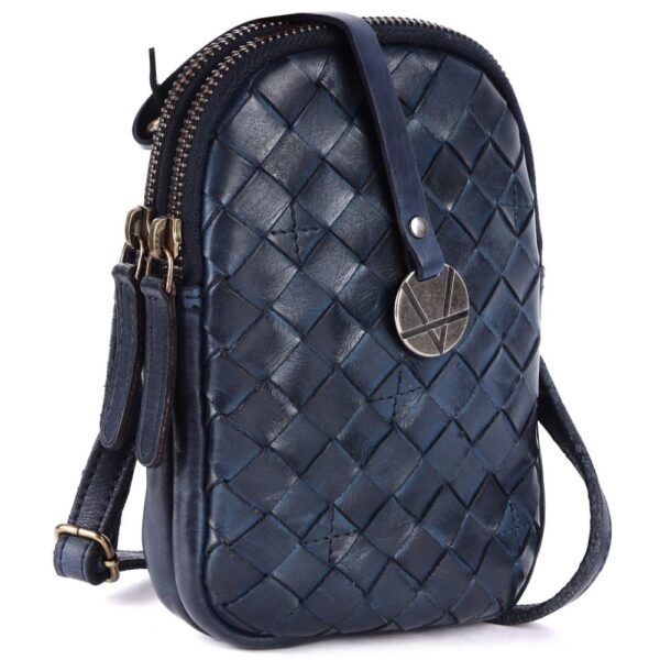 Genuine Leather Small Leather Crossbody Bags For Women Cell Phone Purse With Adjustable & Detachable Strap