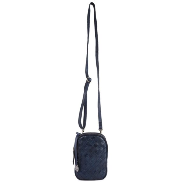 Genuine Leather Small Leather Crossbody Bags For Women Cell Phone Purse With Adjustable & Detachable Strap