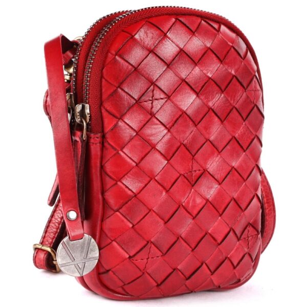 Genuine Leather Small Leather Crossbody Bags For Women Cell Phone Purse With Adjustable & Detachable Strap