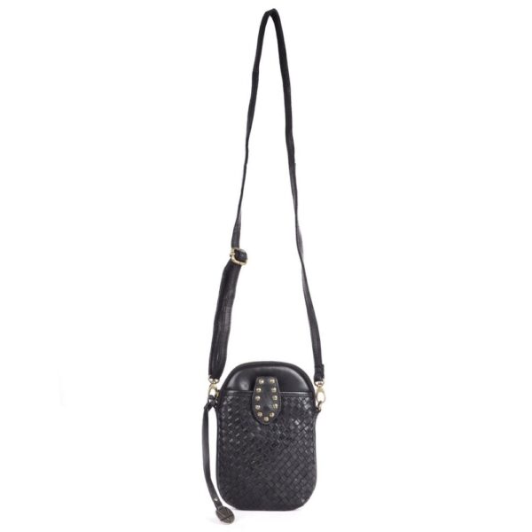 Genuine Leather Small Leather Crossbody Bags For Women Cell Phone Purse With Adjustable & Detachable Strap