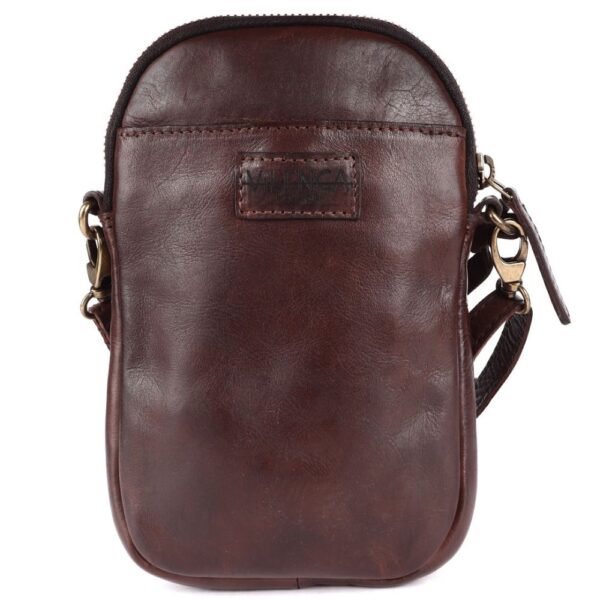 Genuine Leather Small Leather Crossbody Bags For Women Cell Phone Purse With Adjustable & Detachable Strap