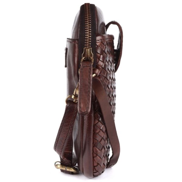 Genuine Leather Small Leather Crossbody Bags For Women Cell Phone Purse With Adjustable & Detachable Strap