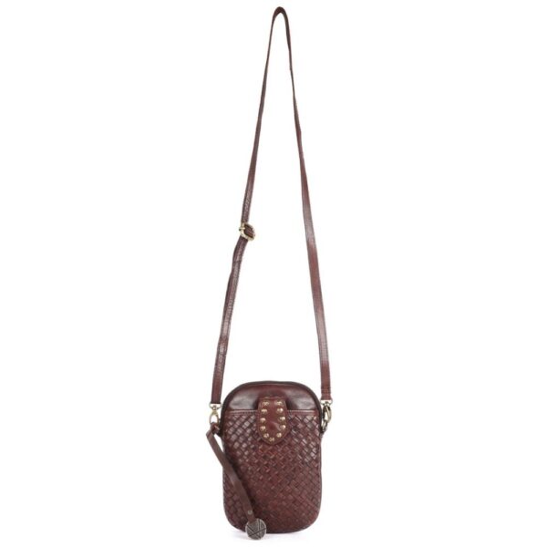 Genuine Leather Small Leather Crossbody Bags For Women Cell Phone Purse With Adjustable & Detachable Strap