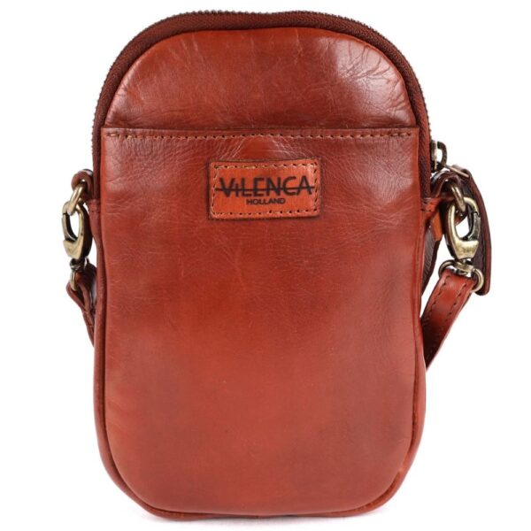Genuine Leather Small Leather Crossbody Bags For Women Cell Phone Purse With Adjustable & Detachable Strap