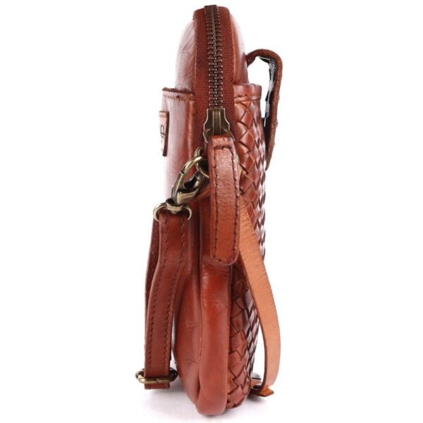 Genuine Leather Small Leather Crossbody Bags For Women Cell Phone Purse With Adjustable & Detachable Strap