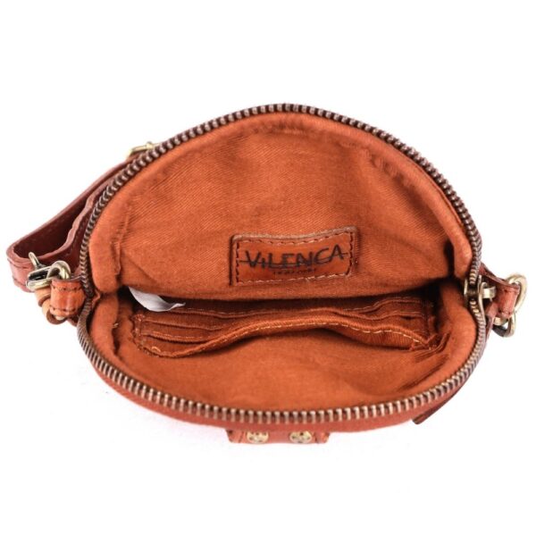 Genuine Leather Small Leather Crossbody Bags For Women Cell Phone Purse With Adjustable & Detachable Strap