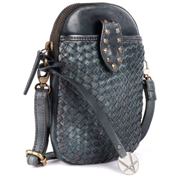 Genuine Leather Small Leather Crossbody Bags For Women Cell Phone Purse With Adjustable & Detachable Strap