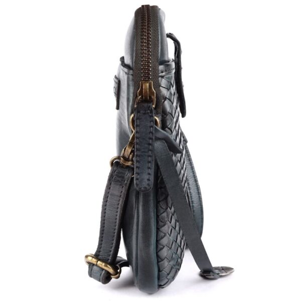 Genuine Leather Small Leather Crossbody Bags For Women Cell Phone Purse With Adjustable & Detachable Strap