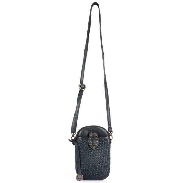 Genuine Leather Small Leather Crossbody Bags For Women Cell Phone Purse With Adjustable & Detachable Strap
