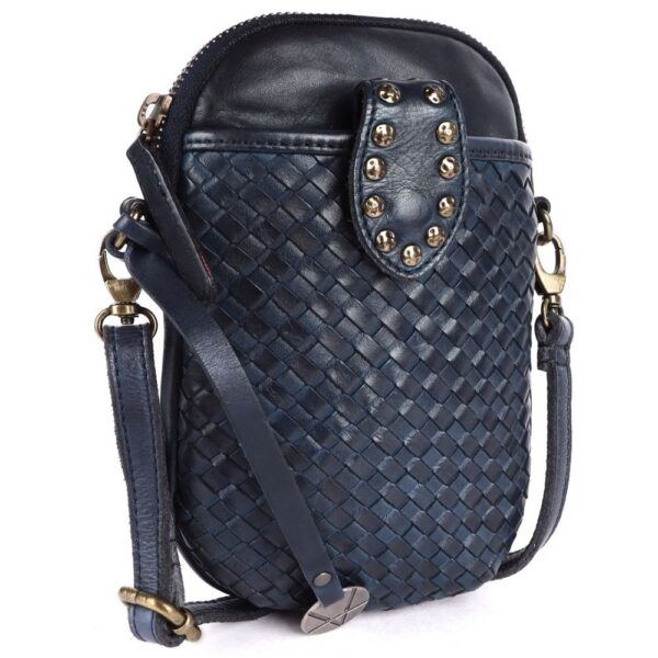 Genuine Leather Small Leather Crossbody Bags For Women Cell Phone Purse With Adjustable & Detachable Strap