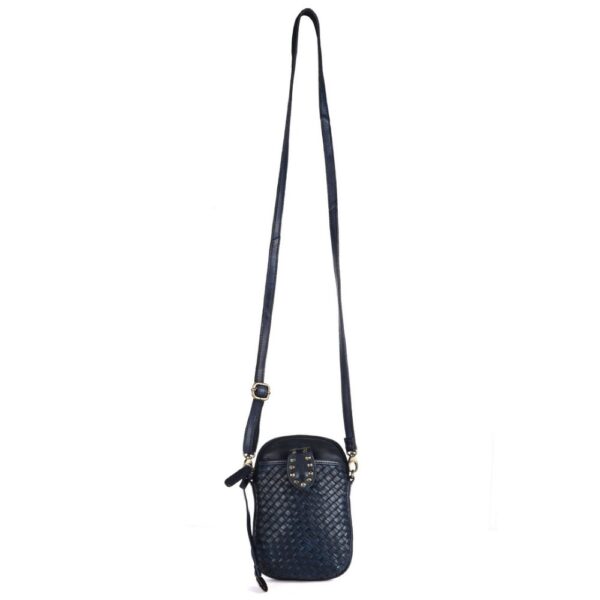 Genuine Leather Small Leather Crossbody Bags For Women Cell Phone Purse With Adjustable & Detachable Strap