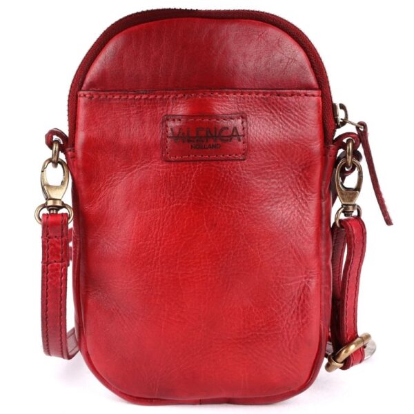 Genuine Leather Small Leather Crossbody Bags For Women Cell Phone Purse With Adjustable & Detachable Strap