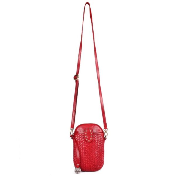 Genuine Leather Small Leather Crossbody Bags For Women Cell Phone Purse With Adjustable & Detachable Strap
