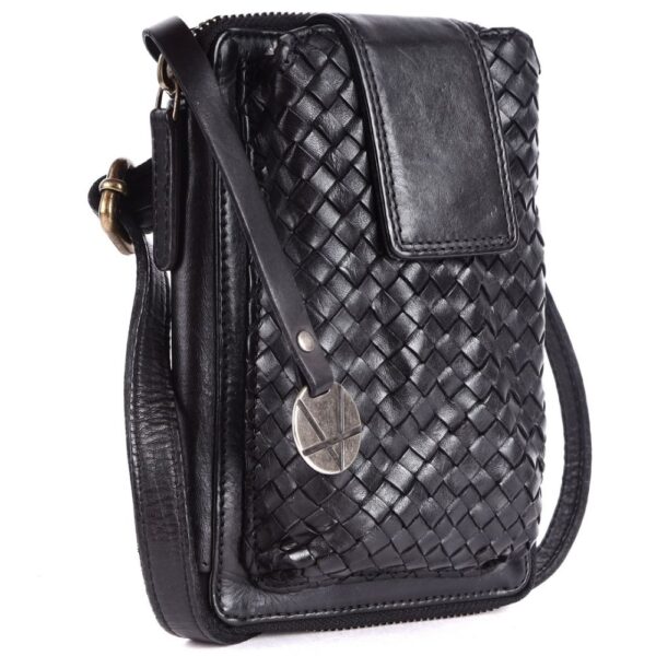 Genuine Leather Small Leather Crossbody Bags For Women Cell Phone Purse, Trendy Casual Detachable Strap