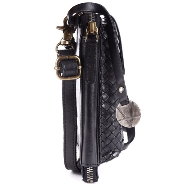 Genuine Leather Small Leather Crossbody Bags For Women Cell Phone Purse, Trendy Casual Detachable Strap