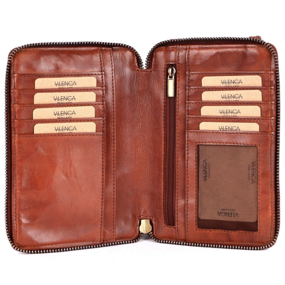 Genuine Leather Small Leather Crossbody Bags For Women Cell Phone Purse, Trendy Casual Detachable Strap