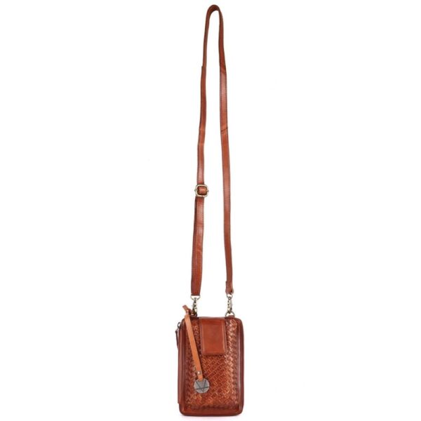 Genuine Leather Small Leather Crossbody Bags For Women Cell Phone Purse, Trendy Casual Detachable Strap