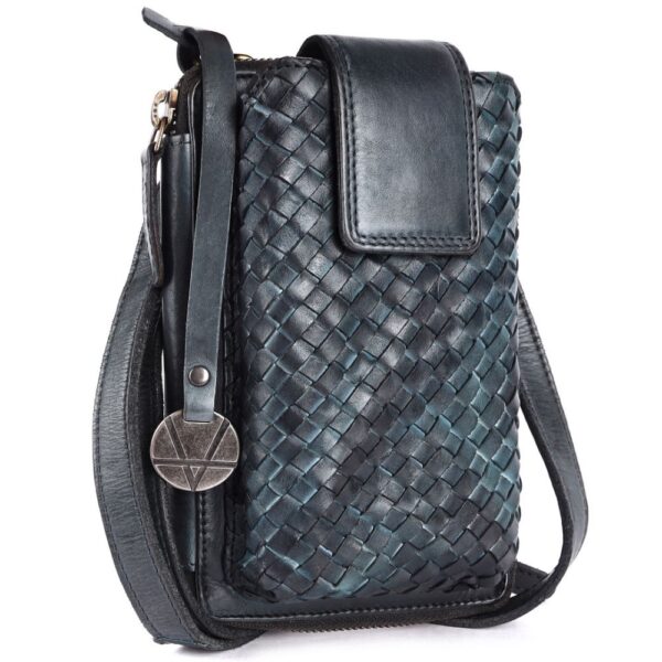 Genuine Leather Small Leather Crossbody Bags For Women Cell Phone Purse, Trendy Casual Detachable Strap