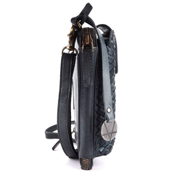 Genuine Leather Small Leather Crossbody Bags For Women Cell Phone Purse, Trendy Casual Detachable Strap