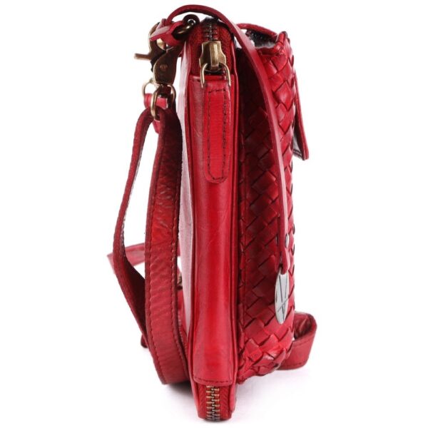 Genuine Leather Small Leather Crossbody Bags For Women Cell Phone Purse, Trendy Casual Detachable Strap
