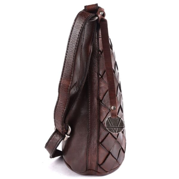 Genuine Leather Crossbody Sling Bag for Women - Trendy Casual Office Bag with Adjustable Strap