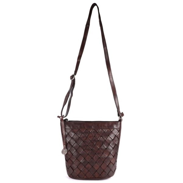Genuine Leather Crossbody Sling Bag for Women - Trendy Casual Office Bag with Adjustable Strap