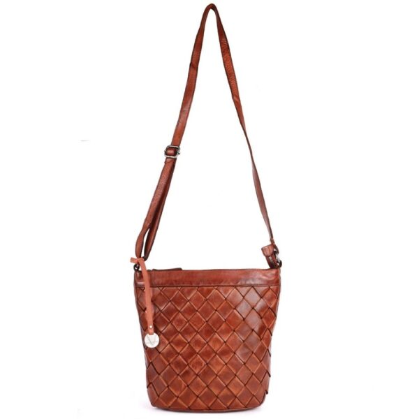 Genuine Leather Crossbody Sling Bag for Women - Trendy Casual Office Bag with Adjustable Strap