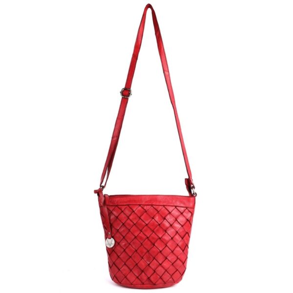 Genuine Leather Crossbody Sling Bag for Women - Trendy Casual Office Bag with Adjustable Strap